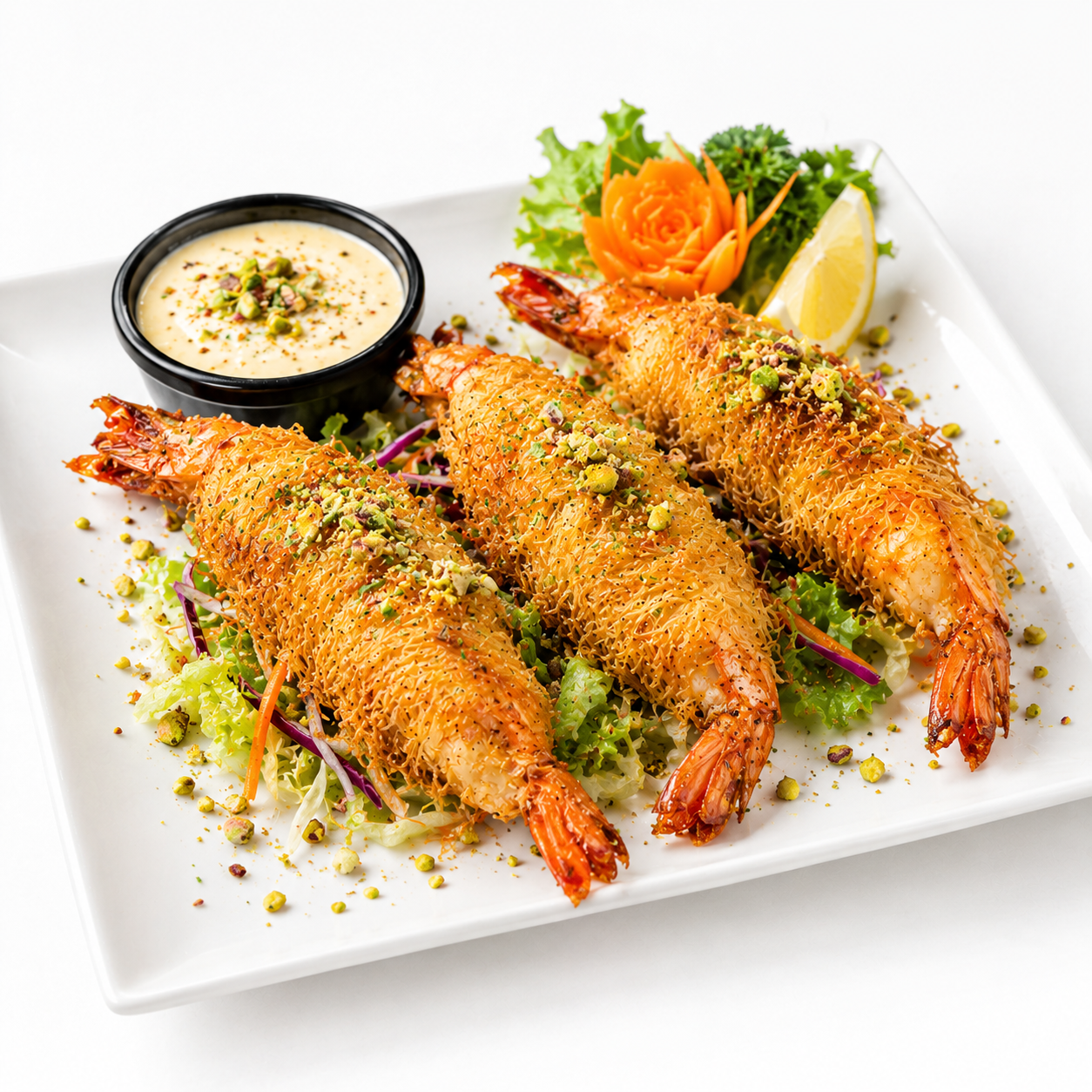 Crispy Kunafa & Dynamite Prawns